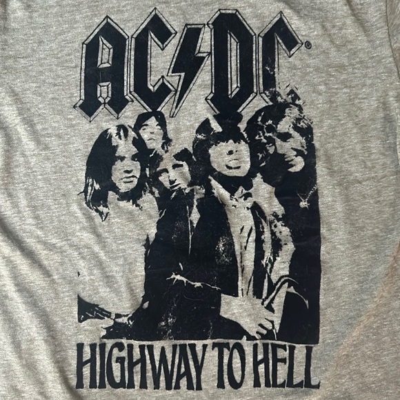 Lucky brand Venice burnout AC/DC highway to hell tee NWT - Picture 2 of 6
